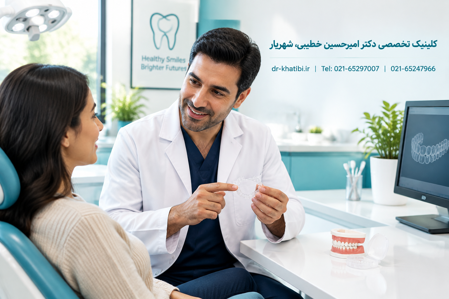 ریتینر ارتودنسی چیست؟ راهنمای کامل نگهداری و شست‌وشوی ریتینر | دکتر خطیبی